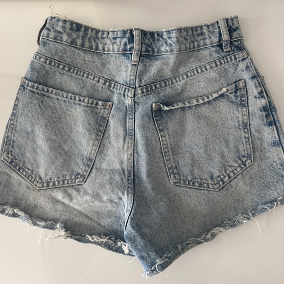 Zara High Rise Denim Shorts - Picture 2 of 3
